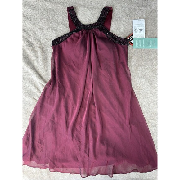 Scarlett Nite Woman Purple with Bling Evening Dress Womans Size 12 - Picture 9 of 16